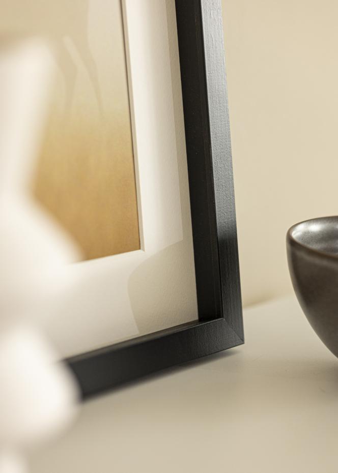 Innramming sort ramme 40x40 (til kunsttrykk 23x23)