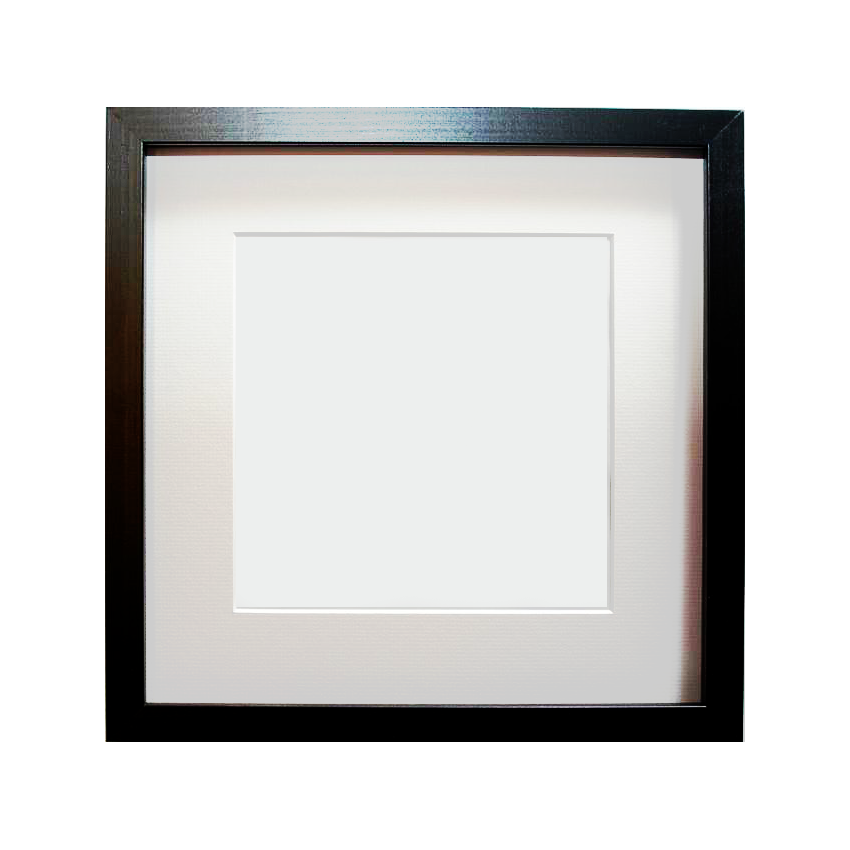 Innramming sort ramme 40x40 (til kunsttrykk 23x23)