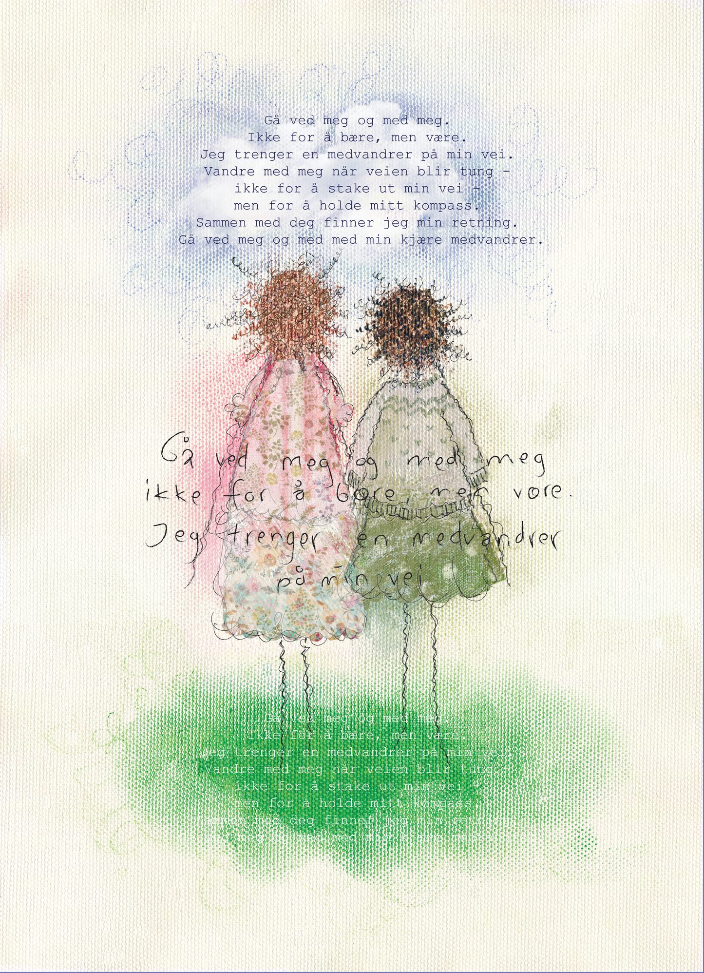 Gå ved meg og med meg min kjære medvandrer